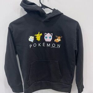 Pokémon HoodieBoys Size 10–12 Pikachu Eevee jiggly puff Graphic Sweatshirt